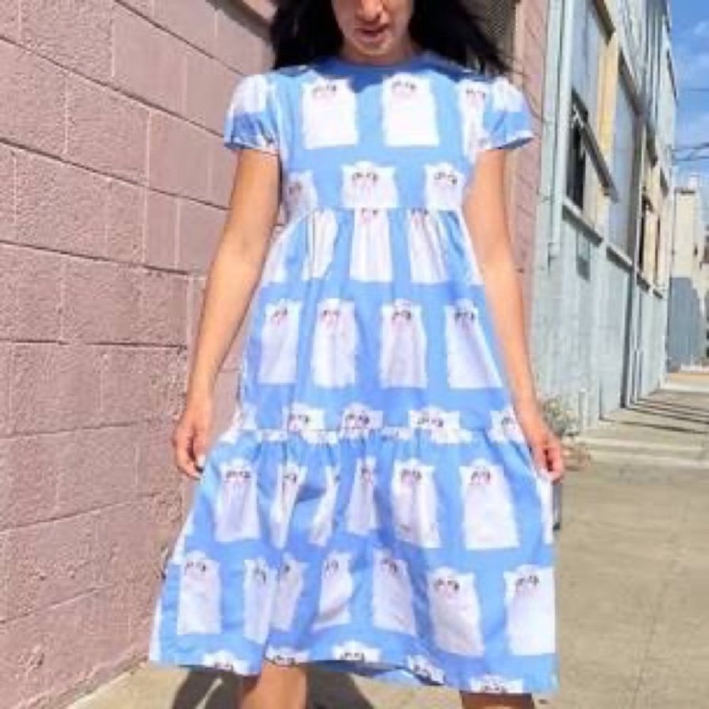 Nooworks Frida Grumpy Cat Dress, washed once, tried on twice, never outside- 2X